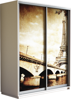 Шкаф-купе Дуо 1400/2400/600 (Фотопечать Париж) Ш157 Шкаф-купе Дуо 1400/2400/600 (Фотопечать Париж) Ш157