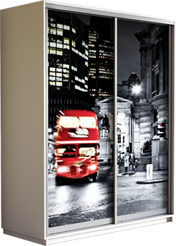 Шкаф-купе Дуо 1200/2400/450 (Фотопечать Лондон) 2505