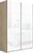 Шкаф-купе Прайм 1200/2300/570 Белое стекло 2370