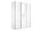 Шкаф-купе Прайм 1800/2300/570 ДСП/Белое стекло/ДСП 2373