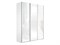 Шкаф-купе Прайм 2100/2300/570 Белое стекло/ДСП/Белое стекло 2376