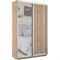 Шкаф-купе Экспресс (Зеркало, ЛДСП) 140/220/45 Ш1103