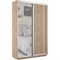 Шкаф-купе Экспресс (Зеркало, ЛДСП) 140/240/45 Ш1104