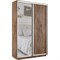 Шкаф-купе Лофт (Зеркало, ЛДСП) 140/220/45 Ш1153