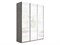 Шкаф-купе Милан 2100/2300/570 (Белое стекло) 2443