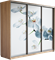 Шкаф-купе Трио 2100/2200/450 (Фотопечать Орхидея) 2552