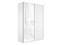 Шкаф-купе Прайм 1200/2300/570 ДСП/Белое стекло 2363