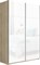 Шкаф-купе Прайм 1200/2300/570 Белое стекло 2370