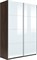 Шкаф-купе Прайм (Стекло Белое) 120/230/57 П1013
