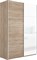 Шкаф-купе Прайм (Стекло Белое / ЛДСП) 140/230/57 П1017